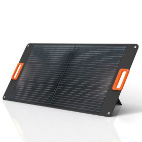 100W Portable Solar Panel Charger Monocrystalline Foldable Solar Panel Kit ;  20V Foldable Solar Panel with Adjustable Kickstand;  Solar Charger for P