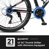 S26206 26" 21-Speed Bicycle for Adult, Front and rear shock absorption, Camping Bicycle, Height Adjustable ,Mountain Bicycle for Roadways, Mountains b