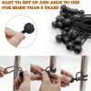 20pcs 6 Inch Bungee Cords, Bungee Balls, Bungee Cords With Balls, Elastic String Ties For Camping, Tents, Tarp, Canopy Shelter, Wall Pipe, Holding Wir