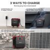 GOFORT 120W Portable Power Station 98Wh Solar Generator Peak 240W, 110V AC Outlet, Portable Power Bank with LED Light DC Port USB QC3.0 for Charging L