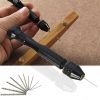 Black Hand Twist Drill 0.3-3.4mm Vajra Bodhi Woodworking Drilling Manual Punching Tool Twist Drill Set