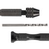 Black Hand Twist Drill 0.3-3.4mm Vajra Bodhi Woodworking Drilling Manual Punching Tool Twist Drill Set