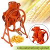 Hand Corn Sheller Heavy Duty Shelling Machine Manual Farm Corn Thresher Corn Remover Tools Hand Sheller with Wooden Handle Cast Iron Manual Thresher