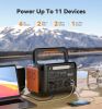 FF FLASHFISH 1000W Portable Power Station;  1002Wh/278400mAh UPS Solar Generator With 1000W(Surge 2000W) AC;  100W PD USB-C & LED SOS Lightning;  Back