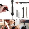 Black Hand Twist Drill 0.3-3.4mm Vajra Bodhi Woodworking Drilling Manual Punching Tool Twist Drill Set