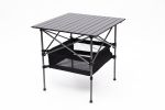 Set of 3, Folding Outdoor Table and Chairs Set for Indoor, Outdoor Camping, Picnics, Beach,Backyard, BBQ, Party, Patio, Black/Gray