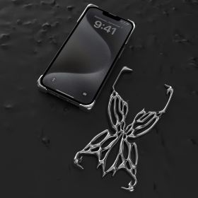 Original Butterfly Hollow Liquid Metal Nude Machine Feel (Option: Black-IPhone13Pro)