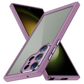 TPU Acrylic Drop-resistant Phone Case (Option: Light Purple-Samsung S23plus)