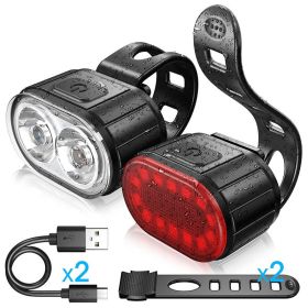 Helmet Road Bike Headlight Tail Light Set (Option: Tail light bag)