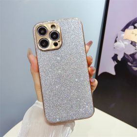 Electroplated Star Diamond Phone Case All-inclusive (Option: Glitter Star Diamond Silver-IPhone14promax)