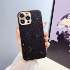 Electroplated Star Diamond Phone Case All-inclusive (Option: Glitter Star Diamond Black-IPhone14promax)