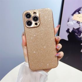 Electroplated Star Diamond Phone Case All-inclusive (Option: Glitter Star Diamond Gold-IPhone14promax)