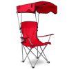 Foldable Beach Canopy Chair Sun Protection Camping Lawn Canopy Chair 330LBS Load Folding Seat