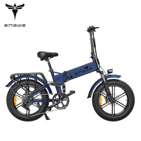 ENGWE ENGINE Pro 48V16Ah Fat Tire 750W Electric Bike Hydraulic Oil Brake Mountain Electric Bicycle (COLOUR: BLUE, BATTERY: 750W 76AH)