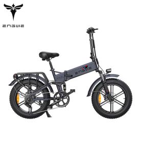 ENGWE ENGINE Pro 48V16Ah Fat Tire 750W Electric Bike Hydraulic Oil Brake Mountain Electric Bicycle (COLOUR: GREY, BATTERY: 750W 76AH)